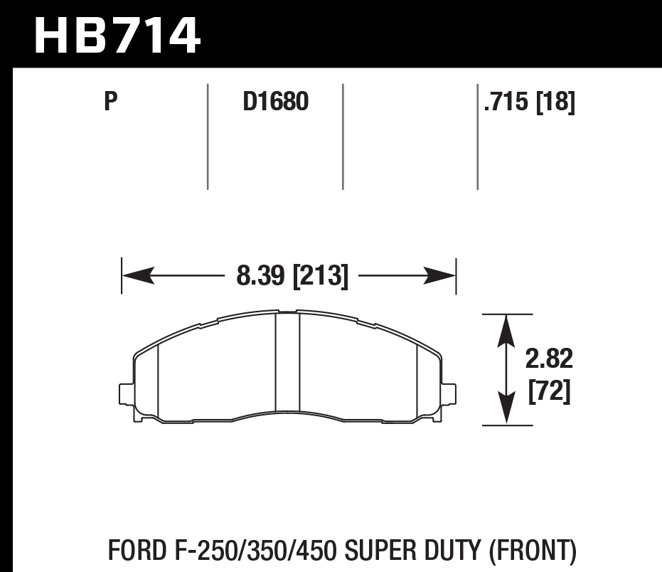 Pastilla de Freno F-350/F250 13A SD front