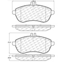 Pastilla de Freno Mercedes Benz C200Alem.07A C300Amer.10A Del. Ceramica