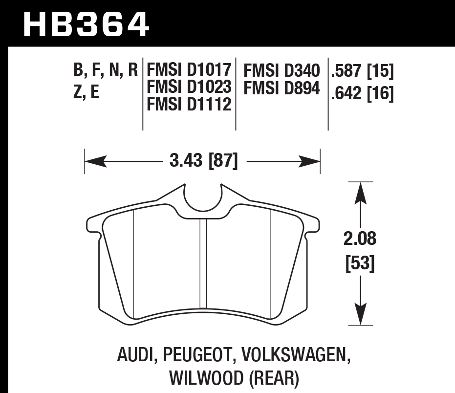 Pastilla de Freno Bora05A/Golf/Jett/NBet99A/A4/A6/A8 T. PC