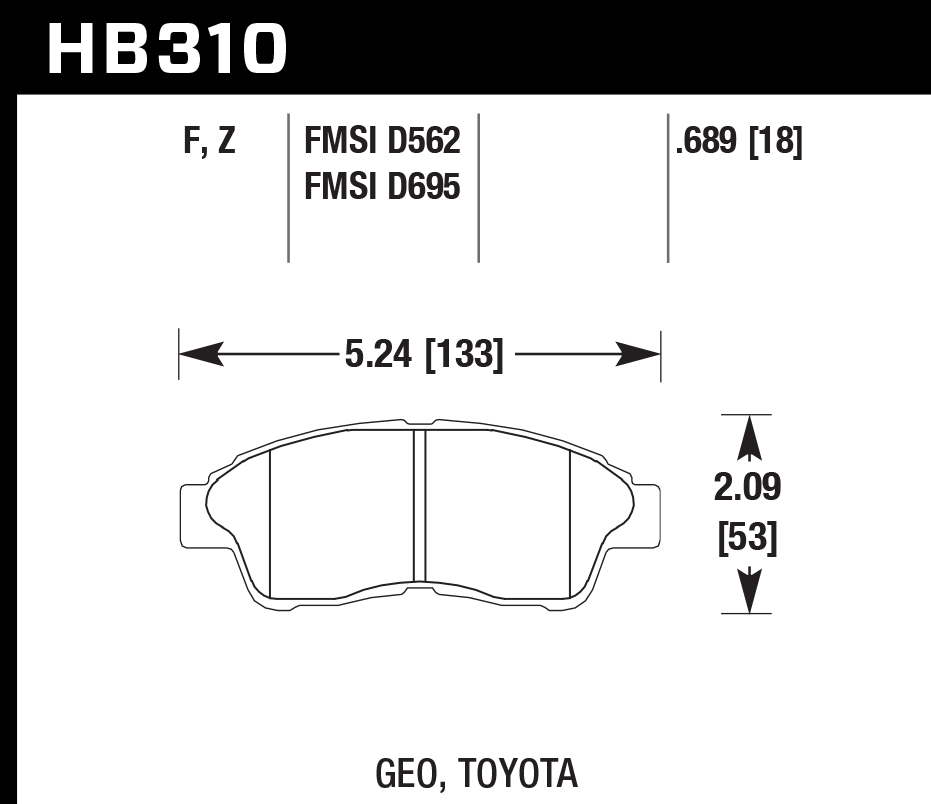 Pastilla de Freno Camry 4cyl.93-95/Celica92-95 Del. OES