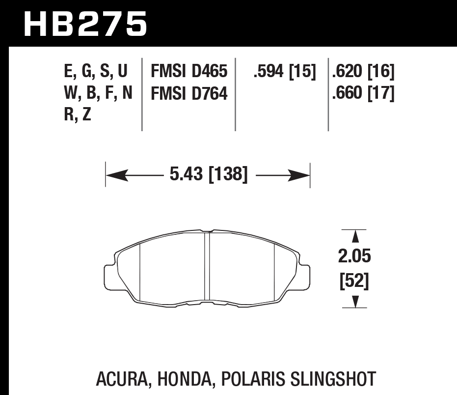 Pastilla de Freno Civic 00A / Accord 98-02/CRV Del. HPS