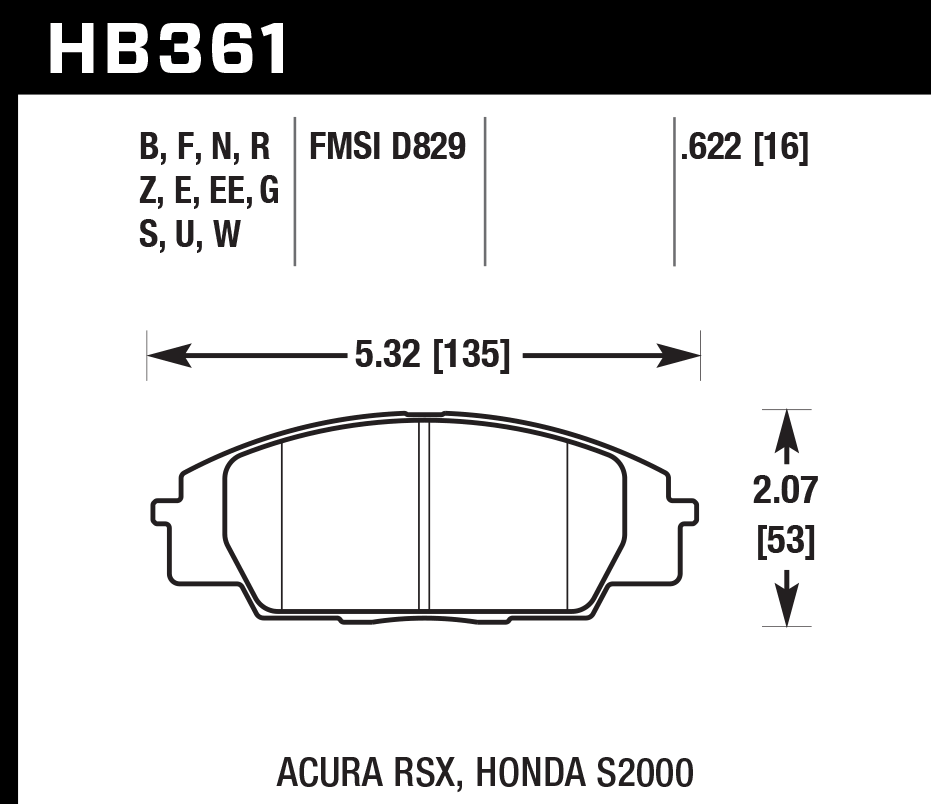 Pastilla de Freno Civic SI 07A Del. PC