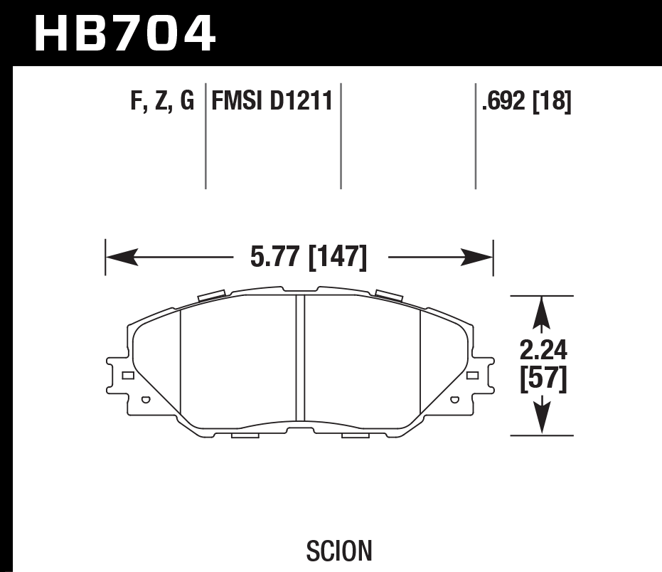 Pastilla de Freno Corolla Imp10A/RAV4 06A EV 2.4 Del PC