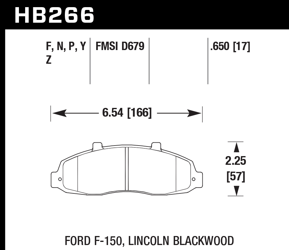 Pastilla de Freno F-150 FORTALEZA 98A Del. OES Nueva