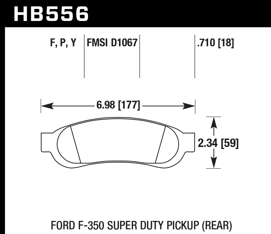 Pastilla de Freno F-350/F-250 11-12 Tra. F3