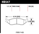 Pastilla de Freno F-450 05A Del. F3 (nueva)