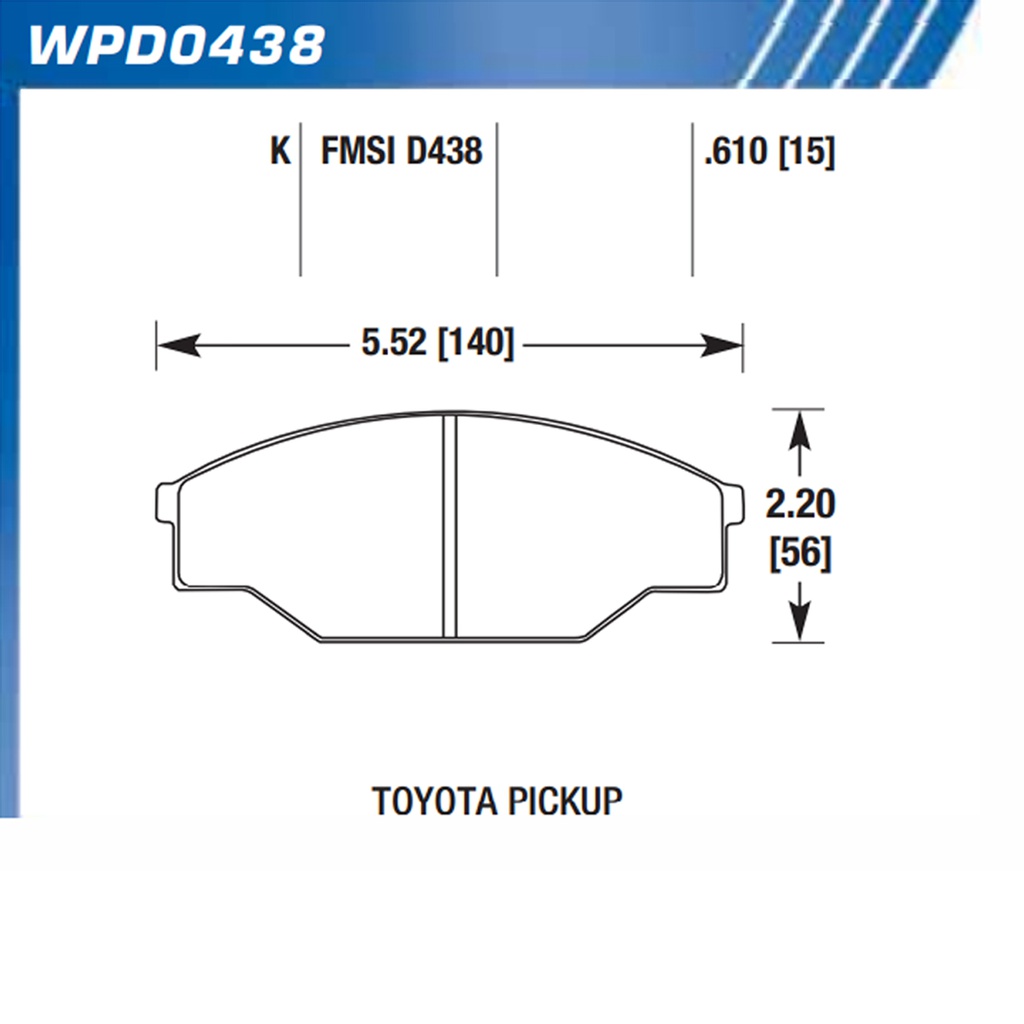 Pastilla de Freno Hilux 96-02/Deer 09 Del F1