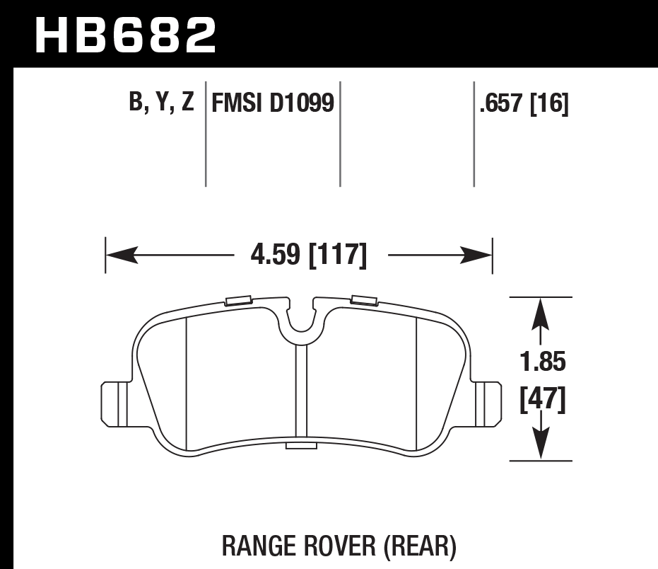 Pastilla de Freno Range Rover Sport HSE 06-09 Tra. PC Pron