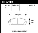 Pastilla de Freno Toyota Sienna Del. PC D1324