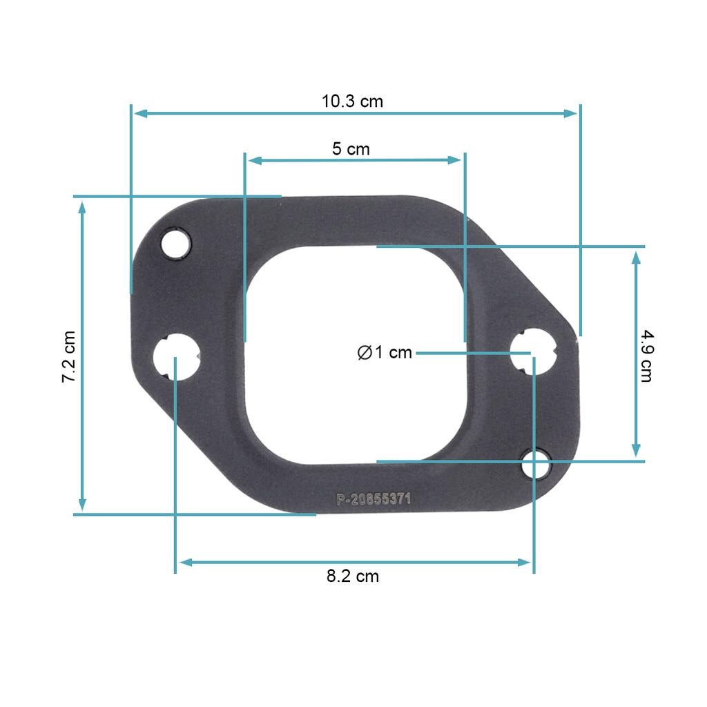 Empaque manifold de escape MP8