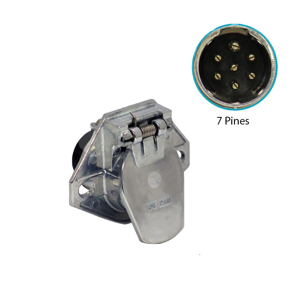 Conector hembra electrico chuto-remolque