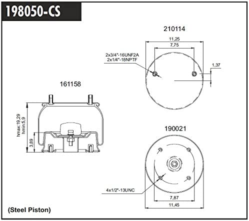 Bolsa suspension cava Mack W01-358-8050