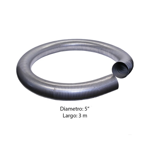 [562.U7250-10SS] Flexible Tubo escape 5in X 10ft 409SS